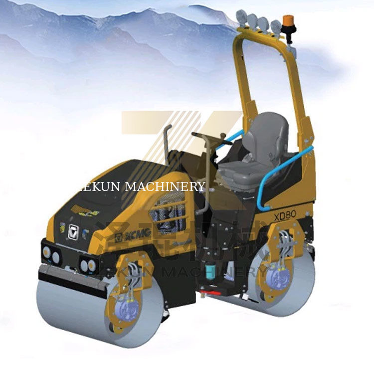 1.6ton XCMG XD80 Vibratory Roller EU giai đoạn V Thiết bị xây dựng đường bộ