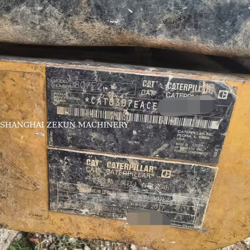Máy xúc CAT 307E2 2017 12544 giờ Chiều cao đổ tối đa 070 mm Áp suất thủy lực 28 MPa