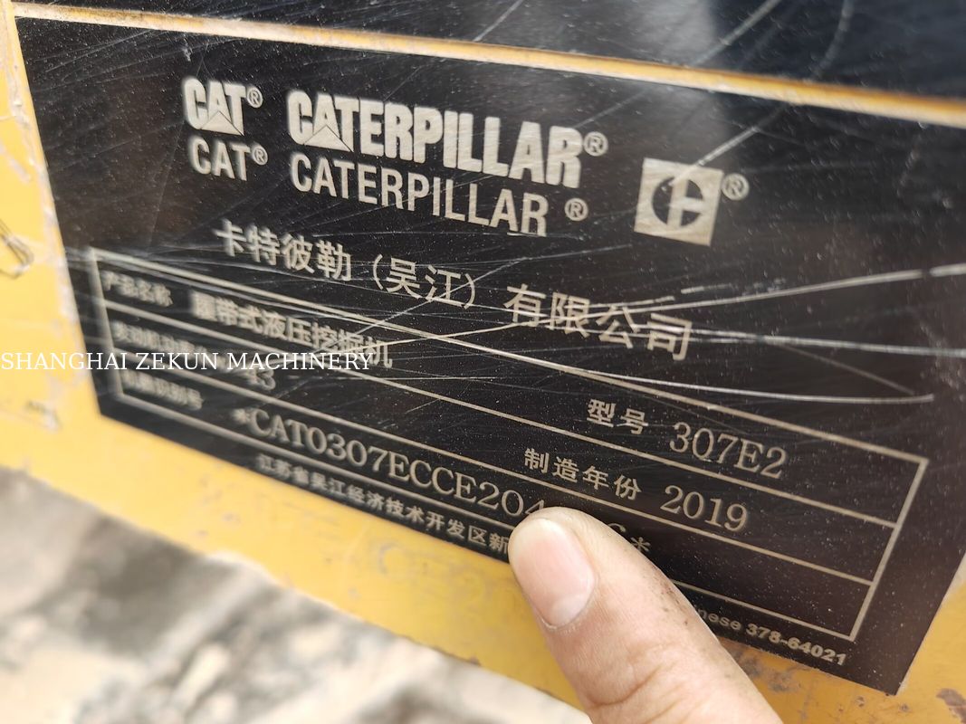 2019 CAT 307E2 Excavator với Max Reach ở mức mặt đất 400 mm và dung lượng bể nhiên liệu 135 L