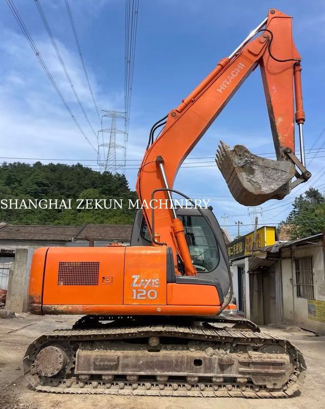 Hitachi ZX120-6 Excavator được sử dụng với chiều dài cánh tay 2,5m và 210mm Max Dumping Height 11158hrs